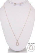 TEAR DROP NECKLACE SET