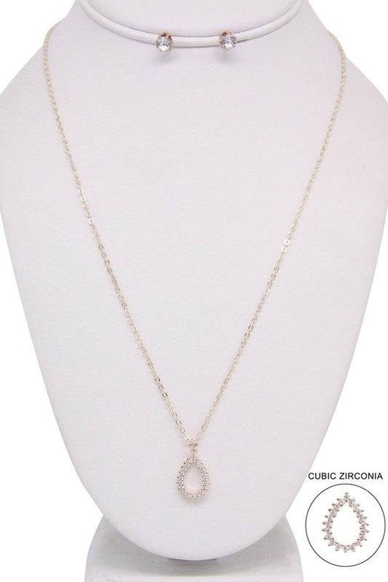 TEAR DROP NECKLACE SET