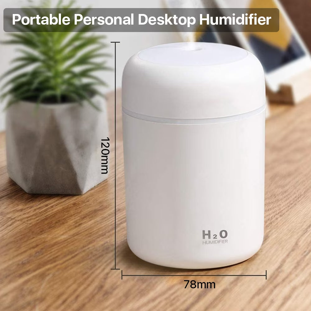 Humidifier for Room Home Small Quiet Ultrasonic Air Portable Humidifiers for Bedroom, White