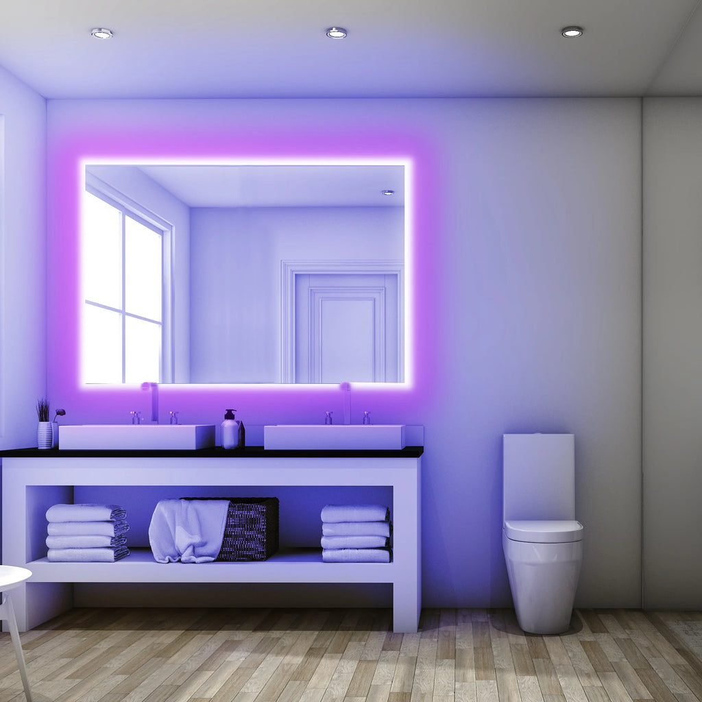Multicolor LED Light Strip with Remote Control, 10'