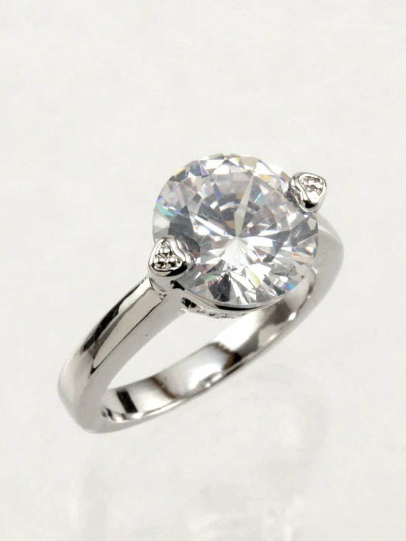 Cubic Zirconia Engagement Ring for Women
