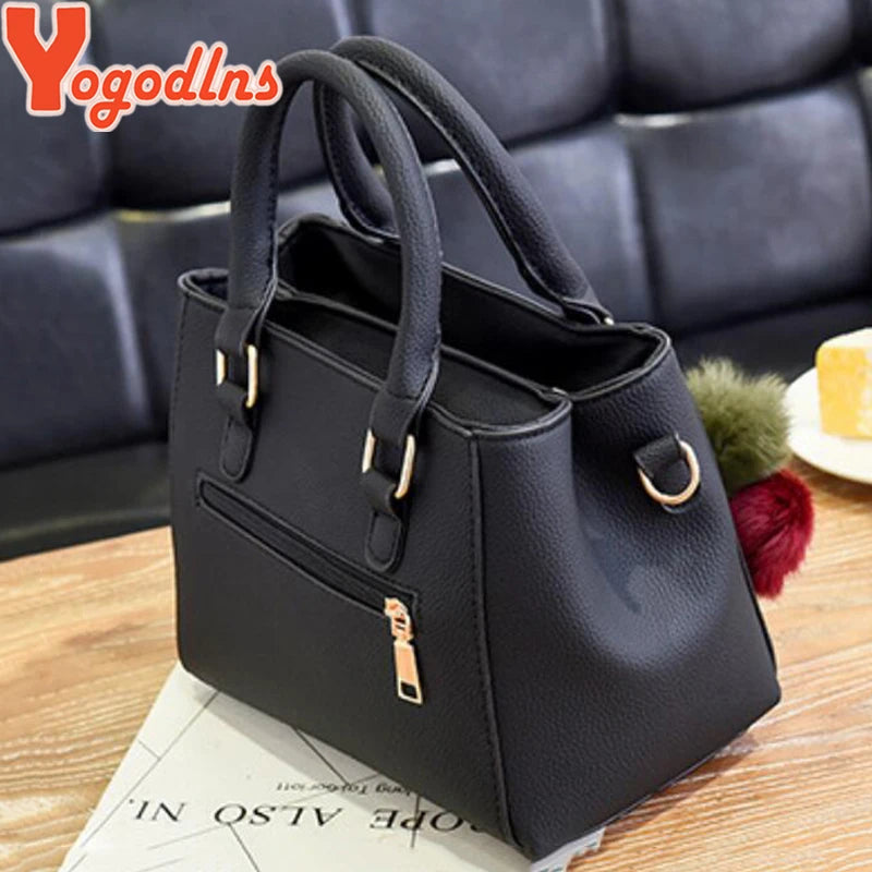 Women Shoulder Bag with Beading Pendant and Embossed Design