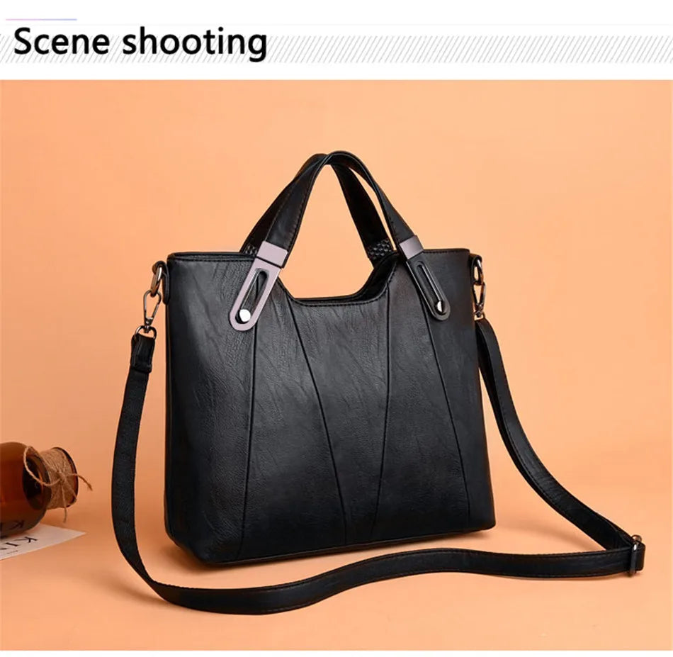PU Leather Handbag for Women Crossbody Shoulder Tote Bag