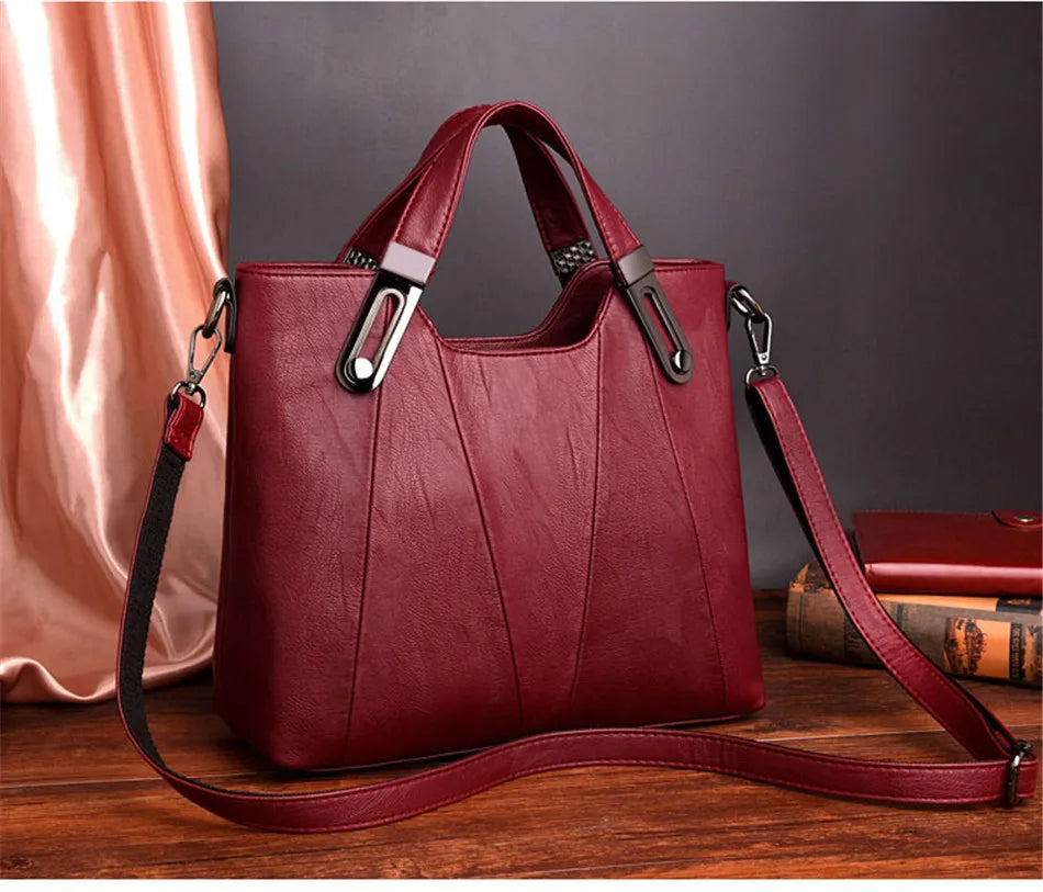 PU Leather Handbag for Women Crossbody Shoulder Tote Bag