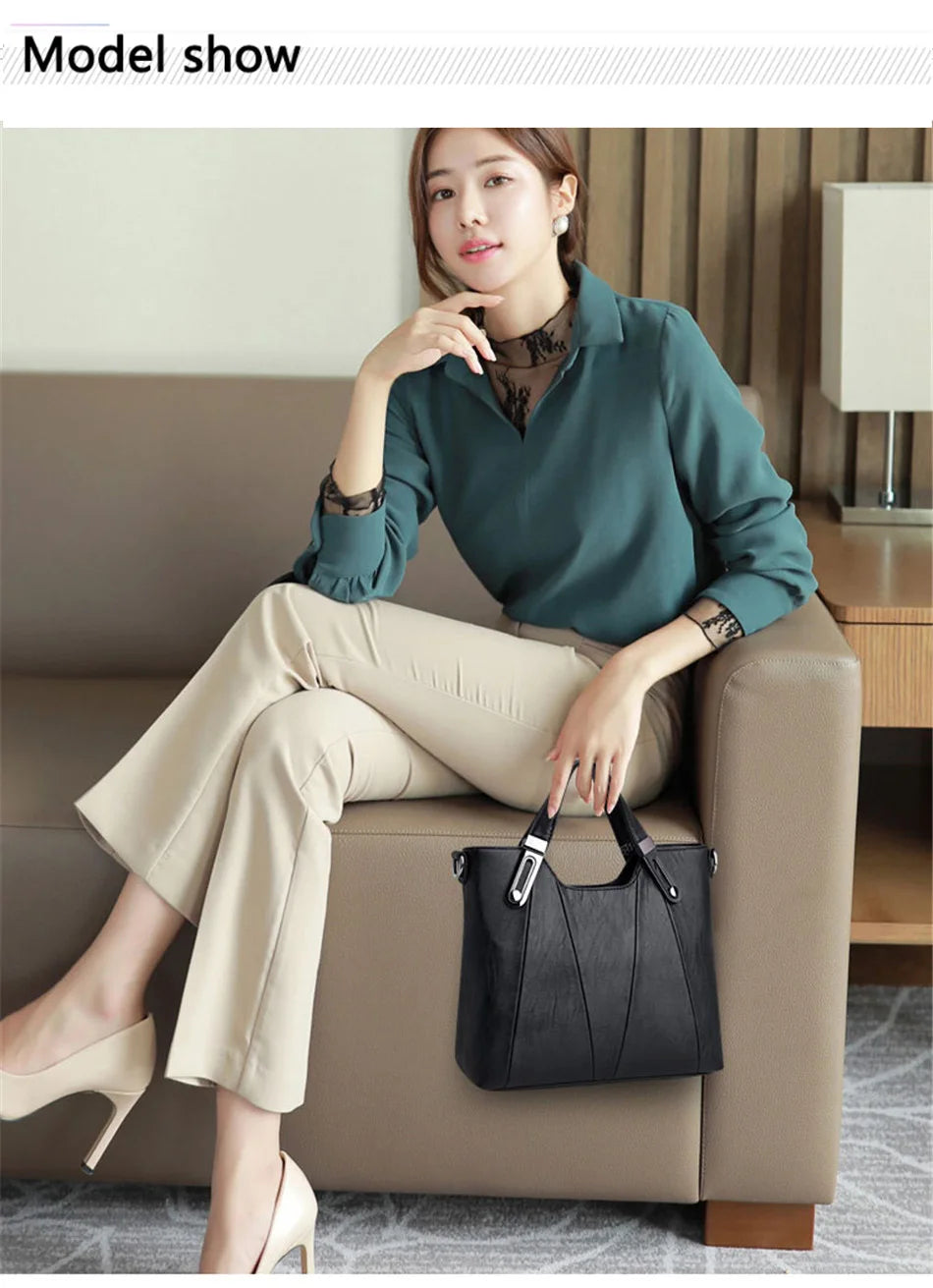 PU Leather Handbag for Women Crossbody Shoulder Tote Bag