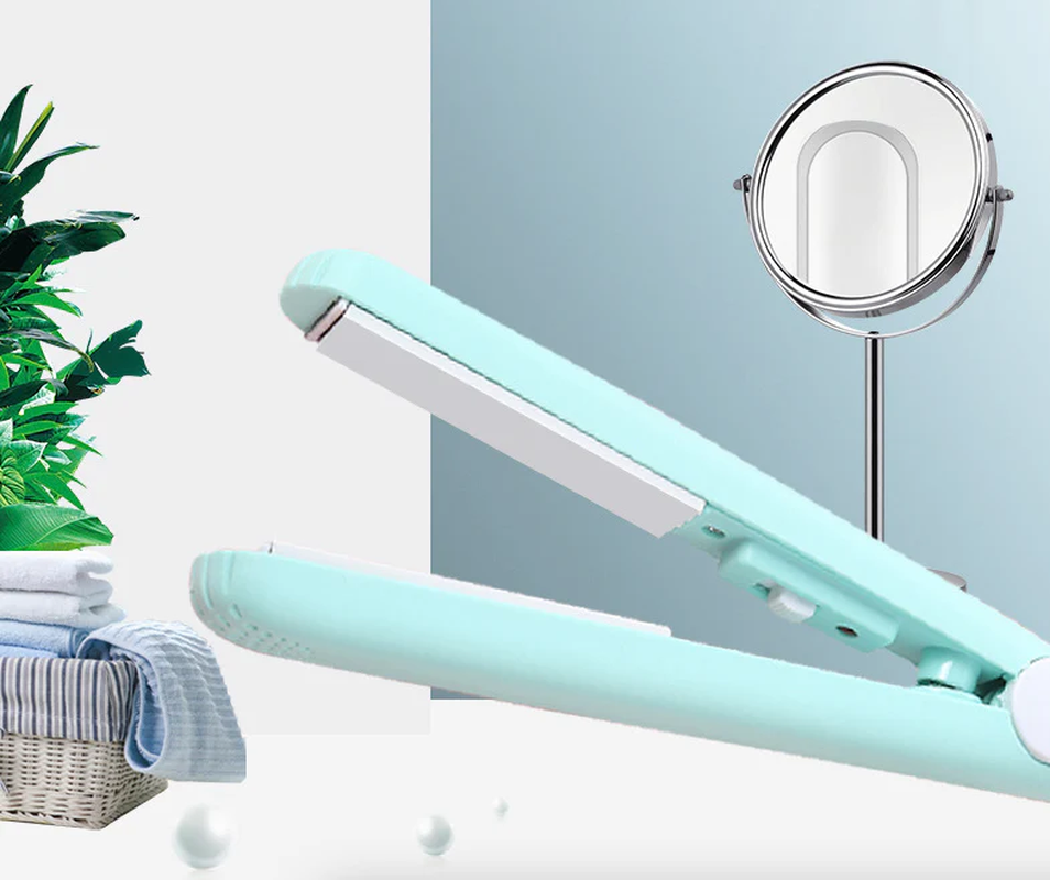 Portable Hair Iron Mini Hair Straightener and Curler