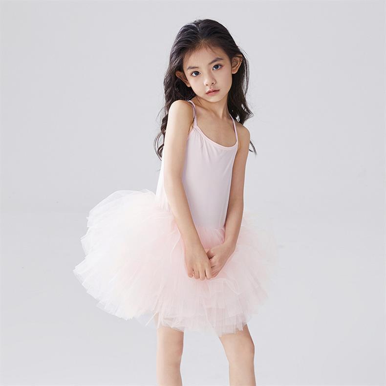 Girls Tutu Dress Lace Ballet Pettiskirt Sleeveless Dress