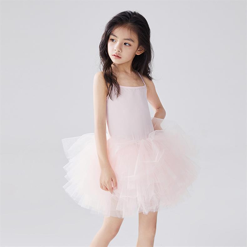 Girls Tutu Dress Lace Ballet Pettiskirt Sleeveless Dress