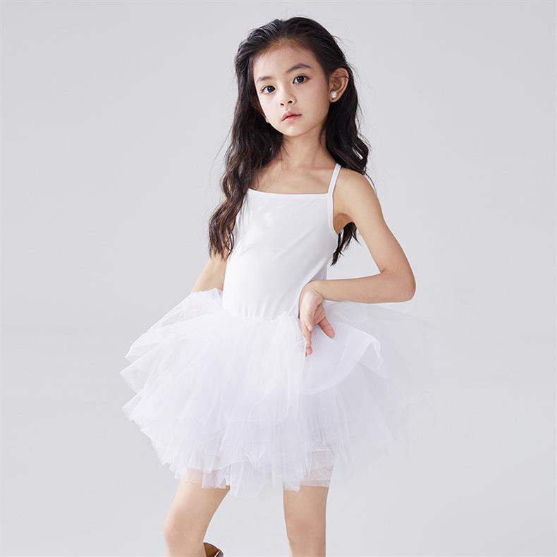 Girls Tutu Dress Lace Ballet Pettiskirt Sleeveless Dress