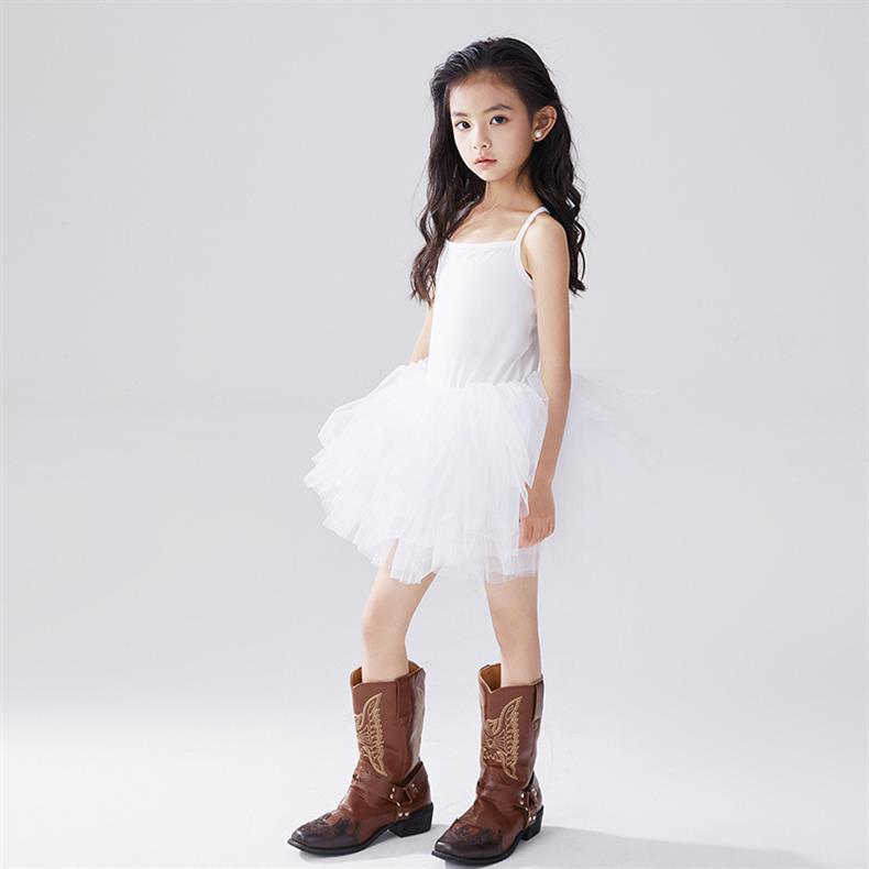 Girls Tutu Dress Lace Ballet Pettiskirt Sleeveless Dress