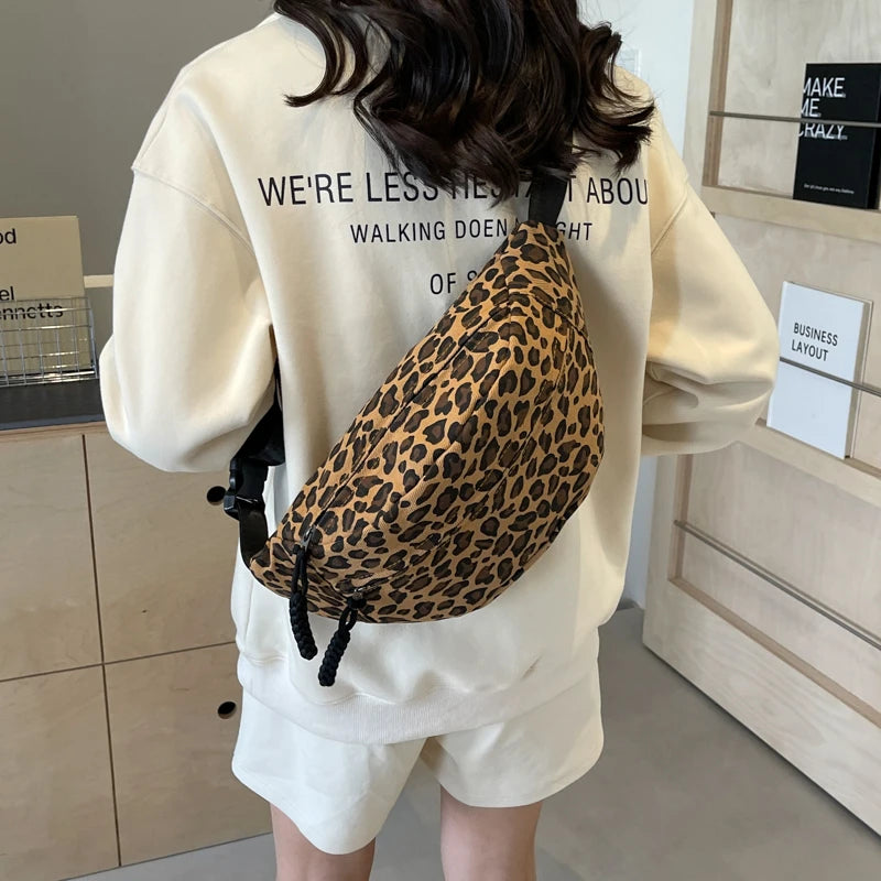 Leopard Print Waist Bag Fashion Fanny Pack Phone Purse