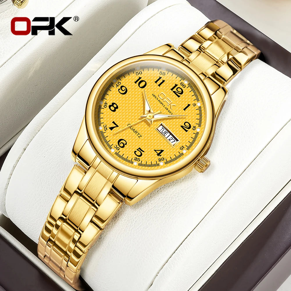 Women Quartz Watch Waterproof Classic Stainless Steel Watch