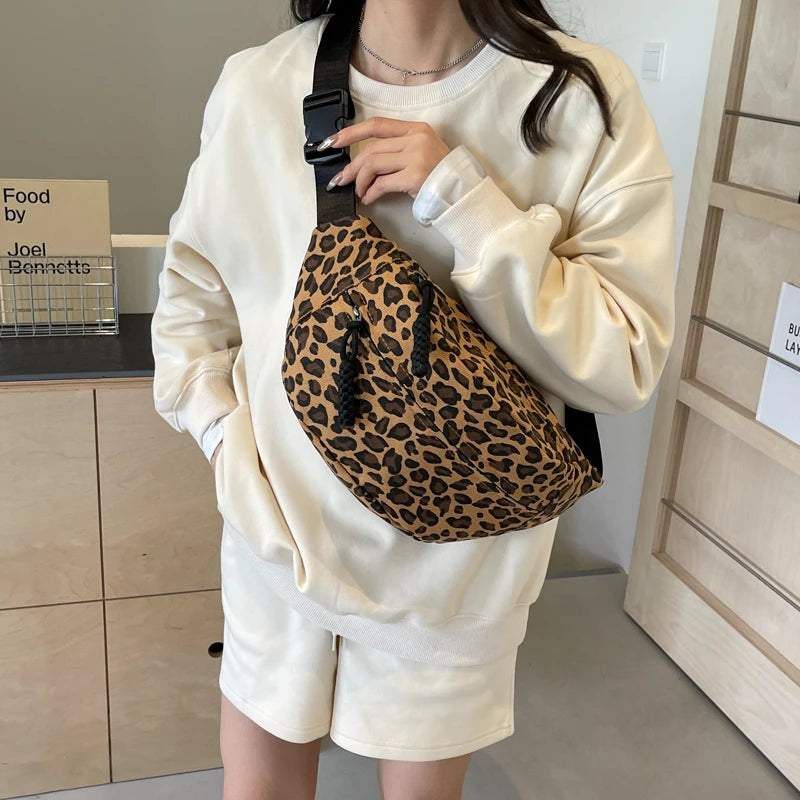 Leopard Print Waist Bag Fashion Fanny Pack Phone Purse