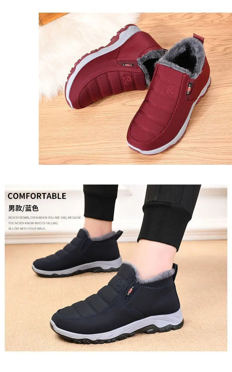 Men Winter Shoes Casual Cotton Warm Chunky Sole Shoes