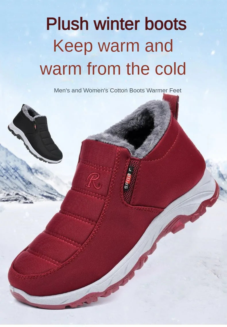 Men Winter Shoes Casual Cotton Warm Chunky Sole Shoes