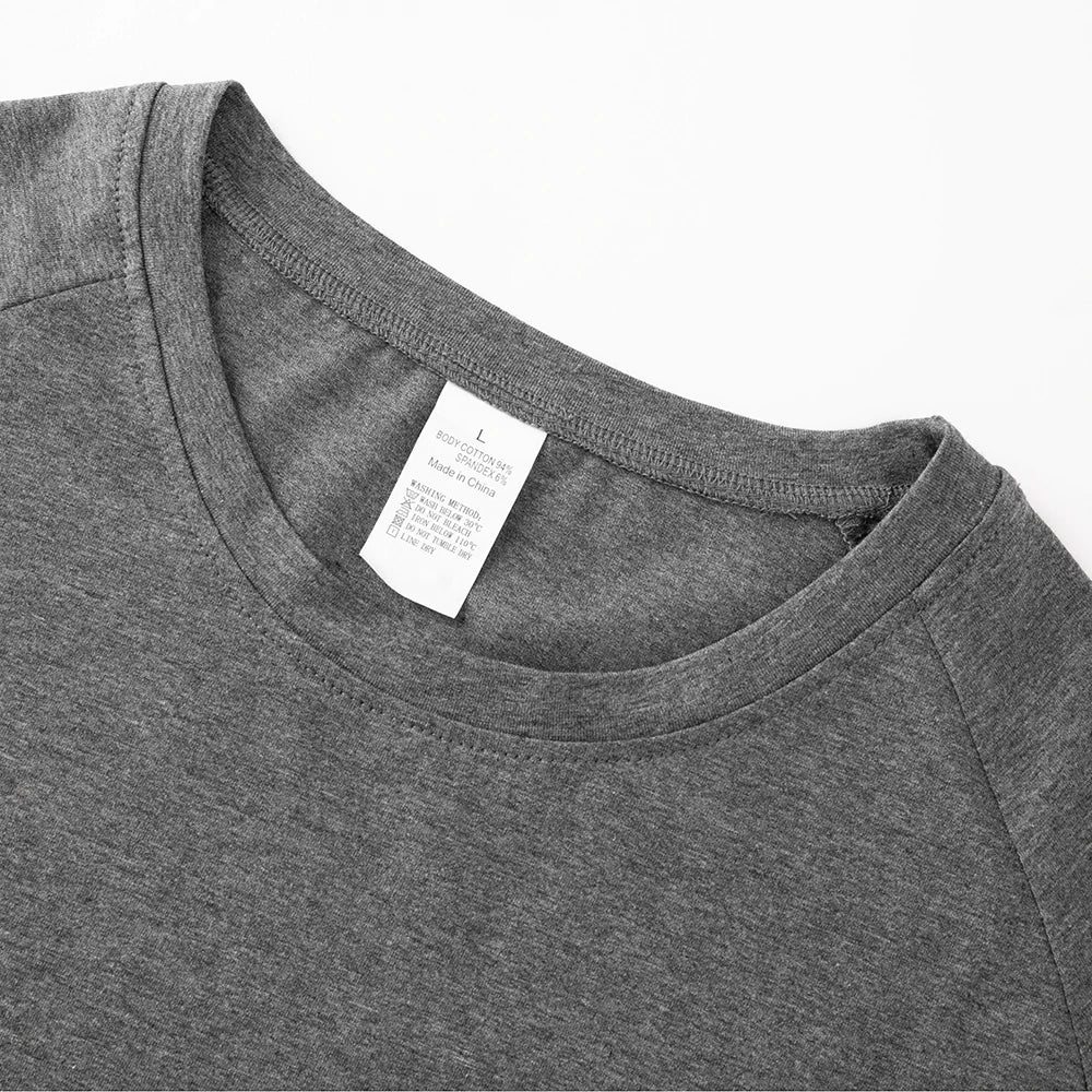 Men Fitness T-Shirt Short Sleeve Cotton Gym Tee