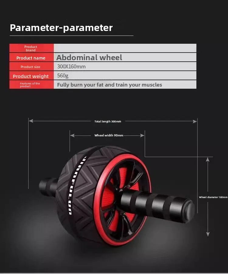 Ab Roller Wheel For Abs Core Workout Non-Slip Home Gym Fitness Equipment Men Women Abdominal Training Exercise - Smart Living Store