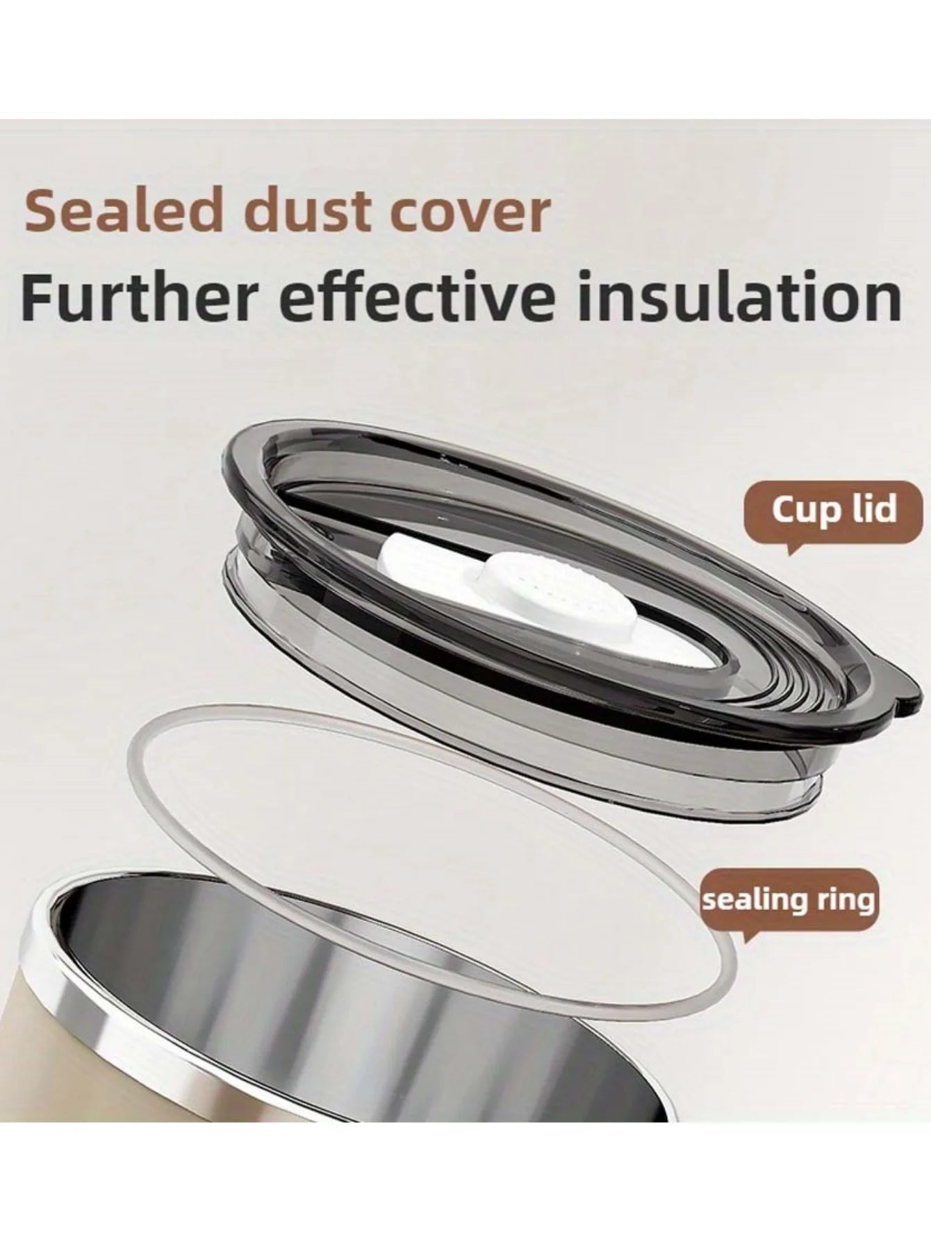 Stainless Steel Mug with Lid Large Capacity Coffee Cup