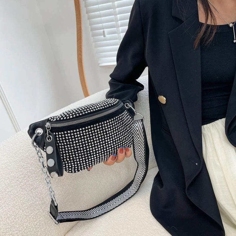 Lady Waist Bag Fashion Chain Crossbody Chest Bag