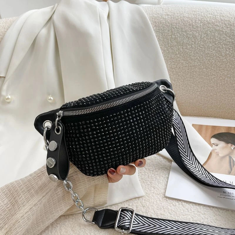 Lady Waist Bag Fashion Chain Crossbody Chest Bag