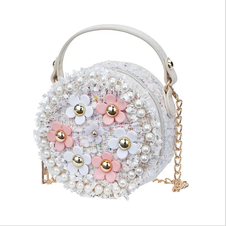 Kids Crossbody Bag Flower Messenger Shoulder Bag for Girls