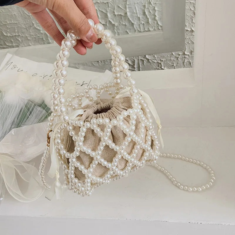 Basket Handbag Summer Shoulder Crossbody Beach Bag for Women