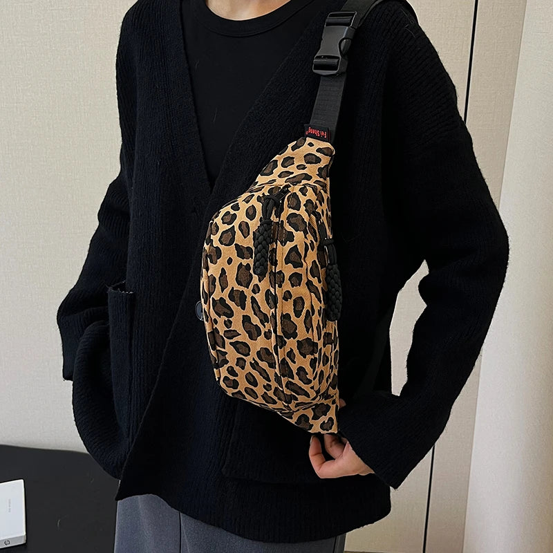 Leopard Print Waist Bag Fashion Fanny Pack Phone Purse