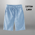 Men Casual Shorts Cotton Linen Beach and Gym Shorts