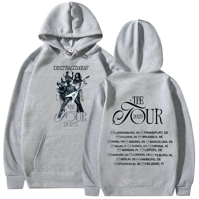 Tokio Hotel Hoodie 2025 Concert Tour Oversized Sweatshirt