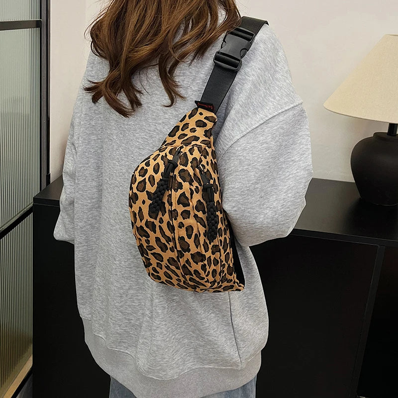 Leopard Print Waist Bag Fashion Fanny Pack Phone Purse