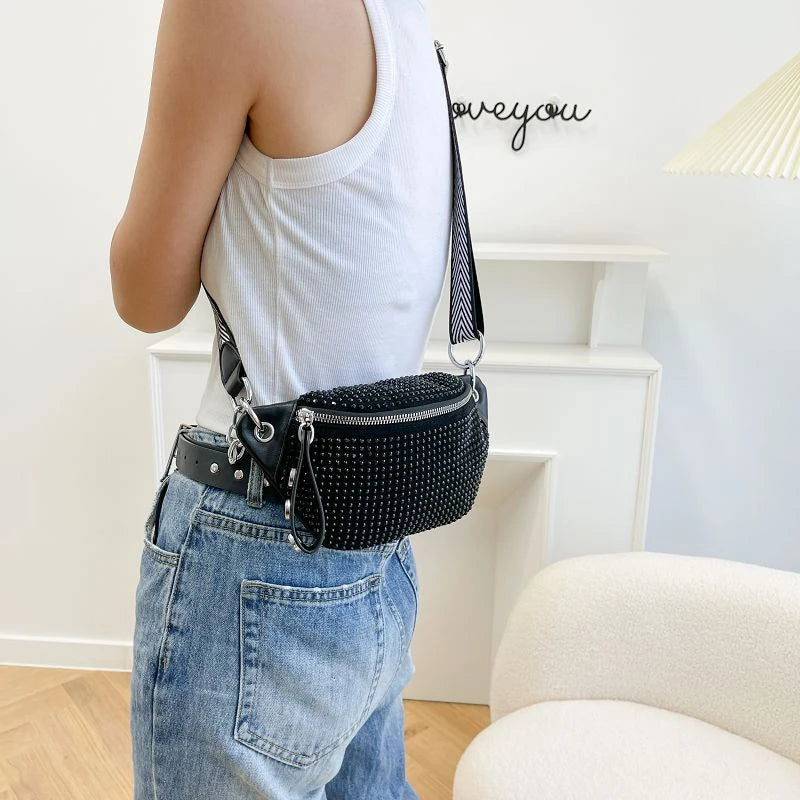 Lady Waist Bag Fashion Chain Crossbody Chest Bag