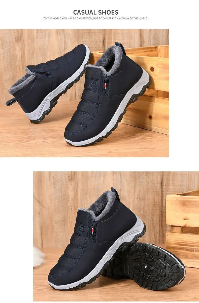 Men Winter Shoes Casual Cotton Warm Chunky Sole Shoes