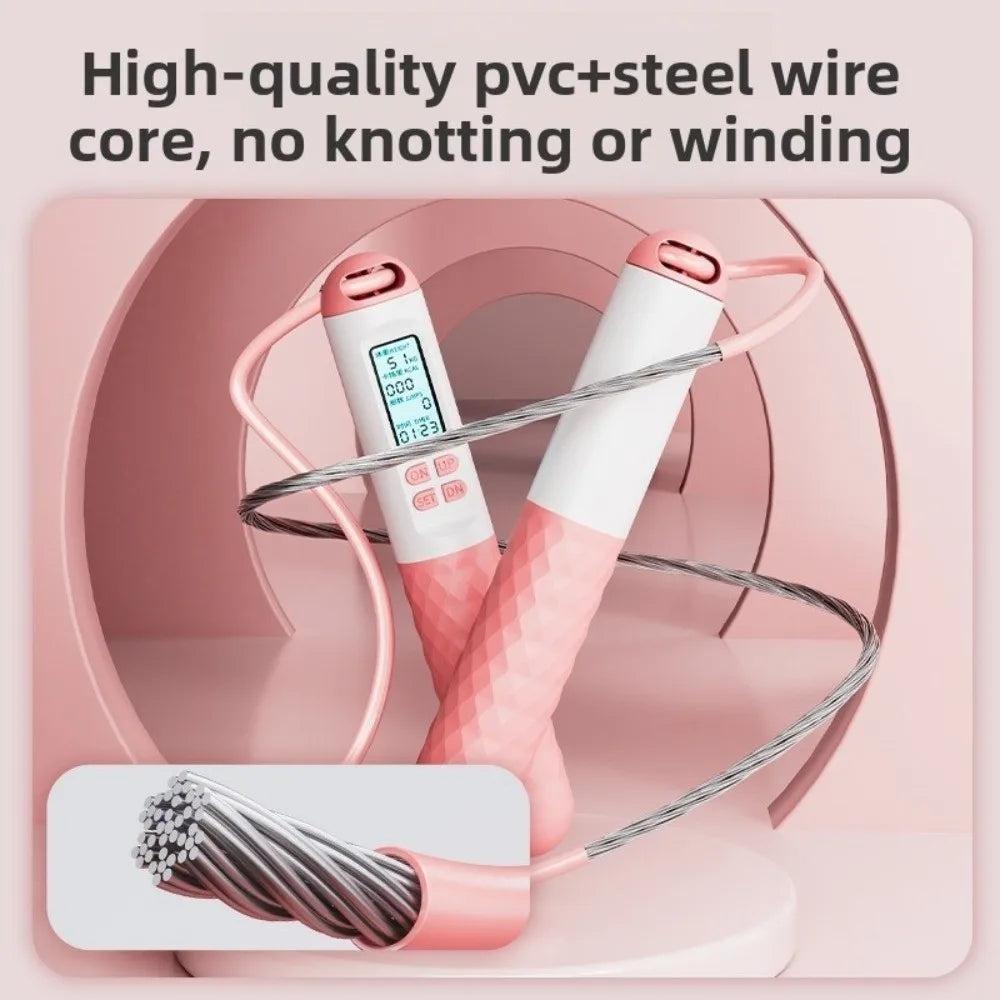Cordless Jump Rope Anti-Skid Digital Skip Rope with Counter