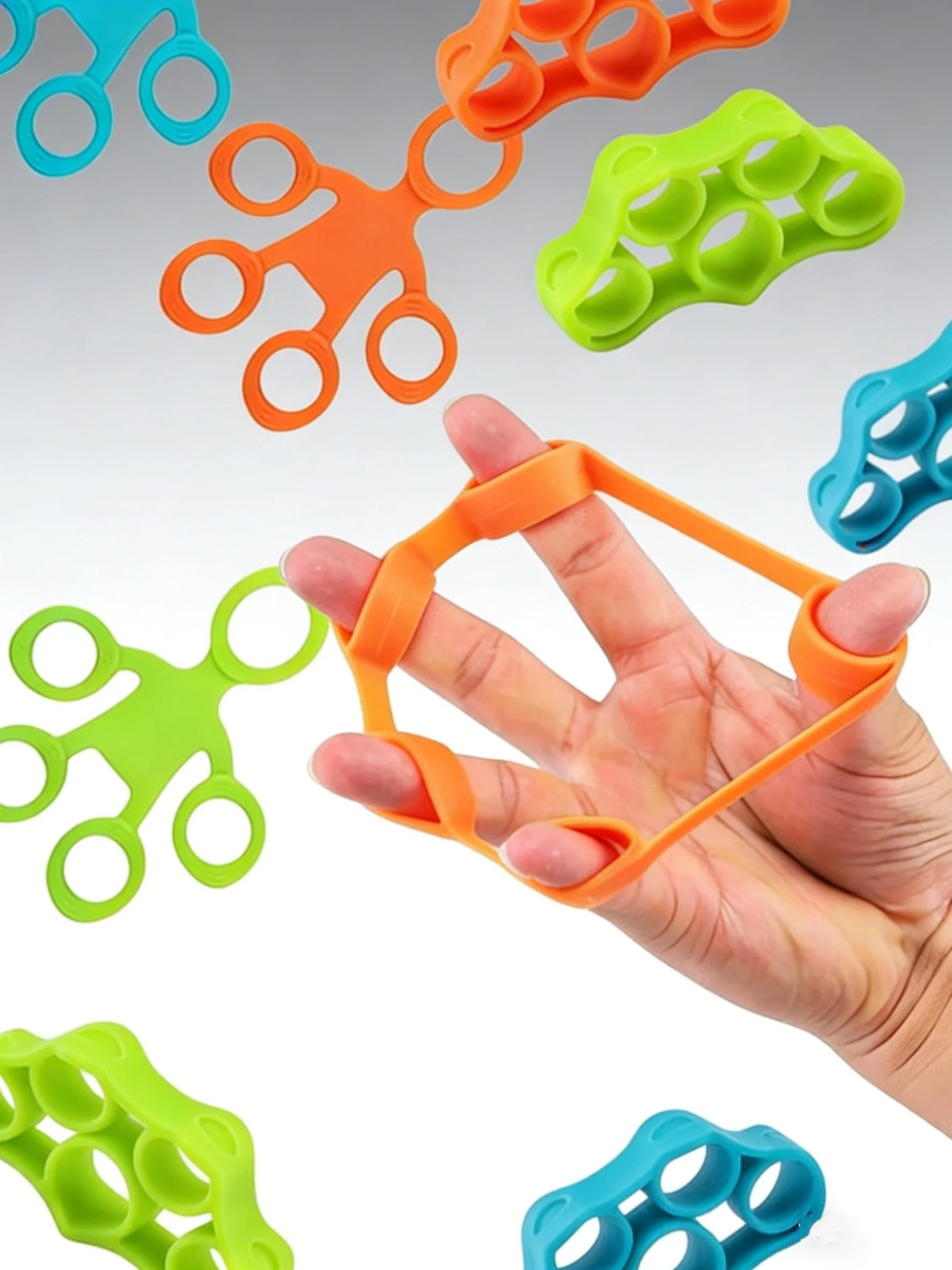 Finger Exerciser Silicone 5-Finger Stretcher for Hand Training