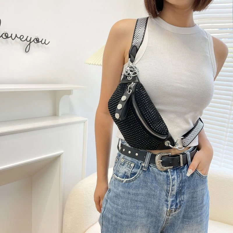 Lady Waist Bag Fashion Chain Crossbody Chest Bag