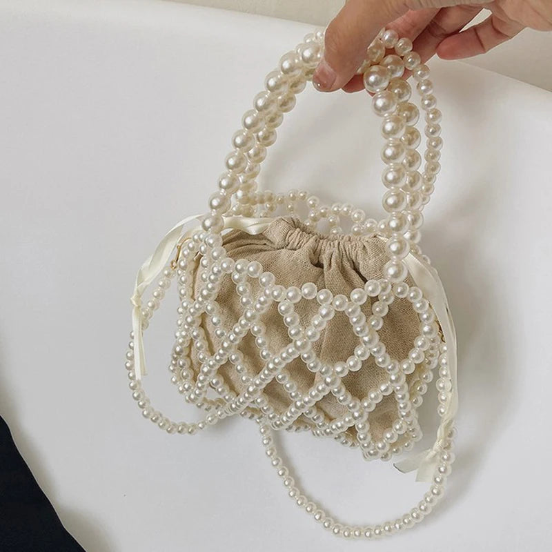 Basket Handbag Summer Shoulder Crossbody Beach Bag for Women