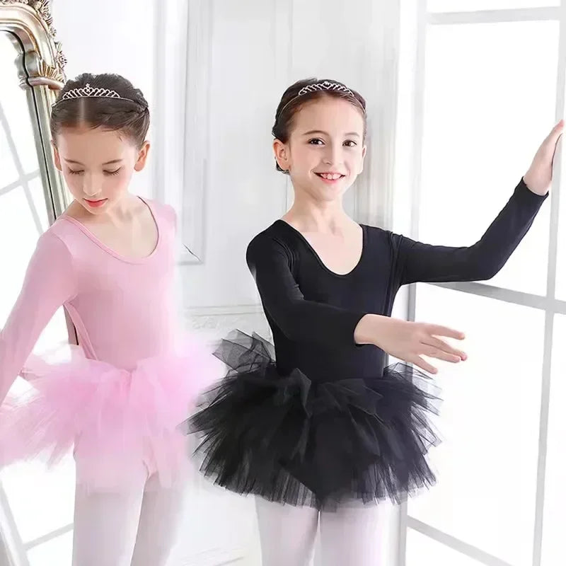 Girls Tutu Dress Lace Ballet Pettiskirt Sleeveless Dress
