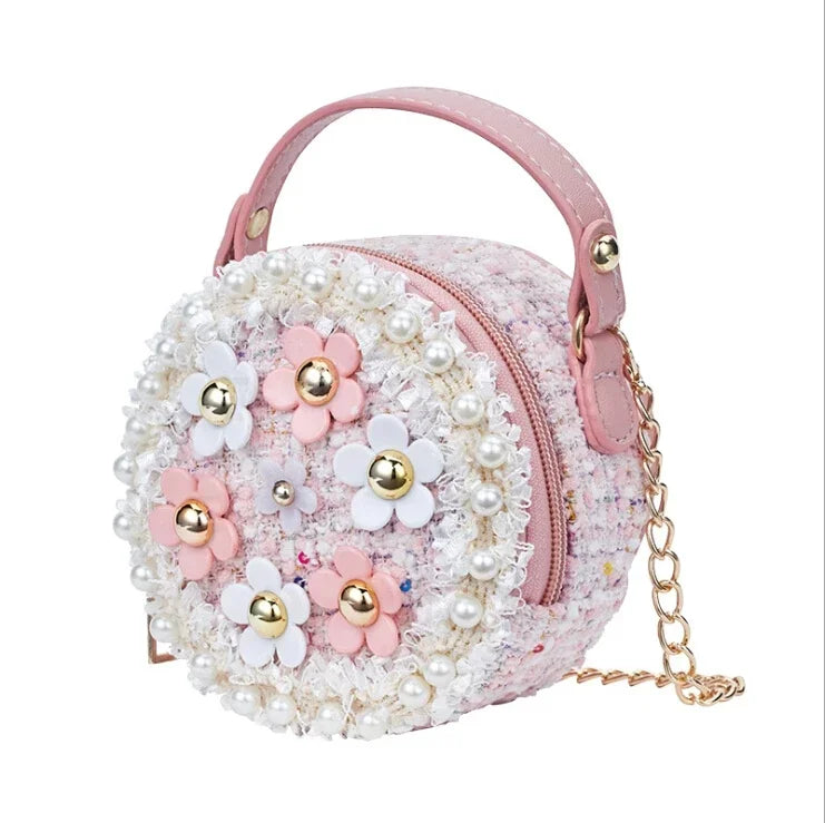 Kids Crossbody Bag Flower Messenger Shoulder Bag for Girls