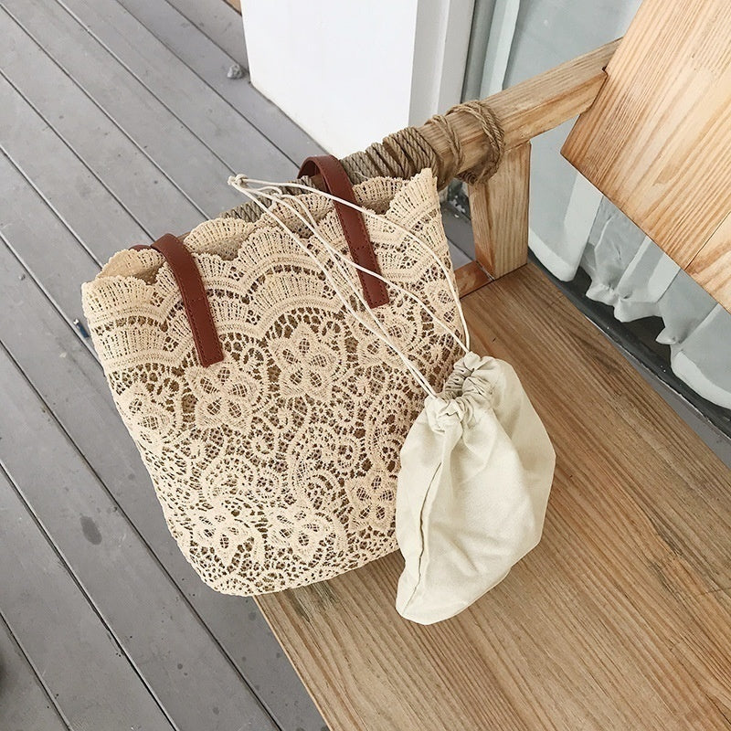 Womens Shoulder Bag Leather Canvas Top-Handle Crossbody Bag