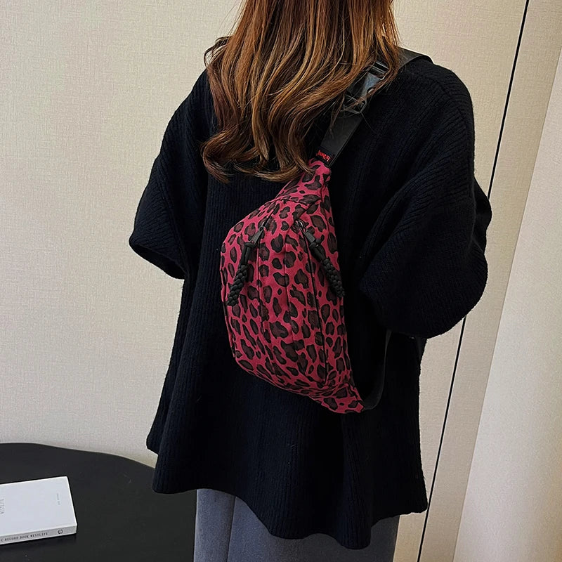 Leopard Print Waist Bag Fashion Fanny Pack Phone Purse