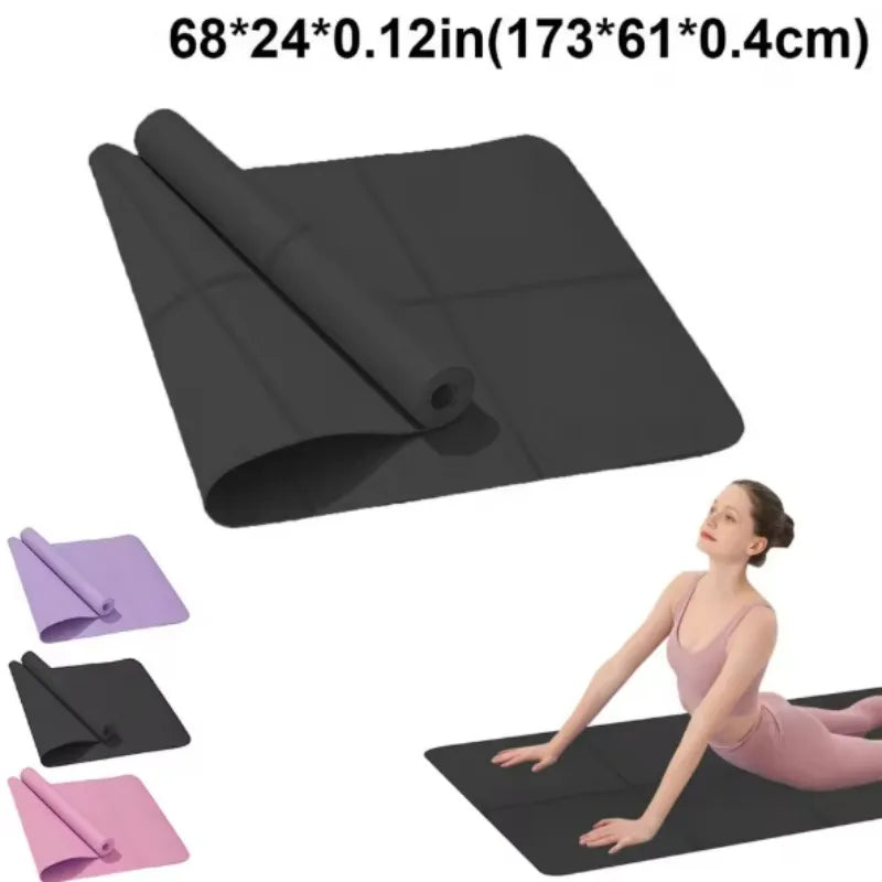 Yoga Mat Anti-skid Sports Fitness EVA Comfort Foam 4MM Thick Yoga Mat for Exercise Yoga and Pilates Gymnastics Mat - Smart Living Store