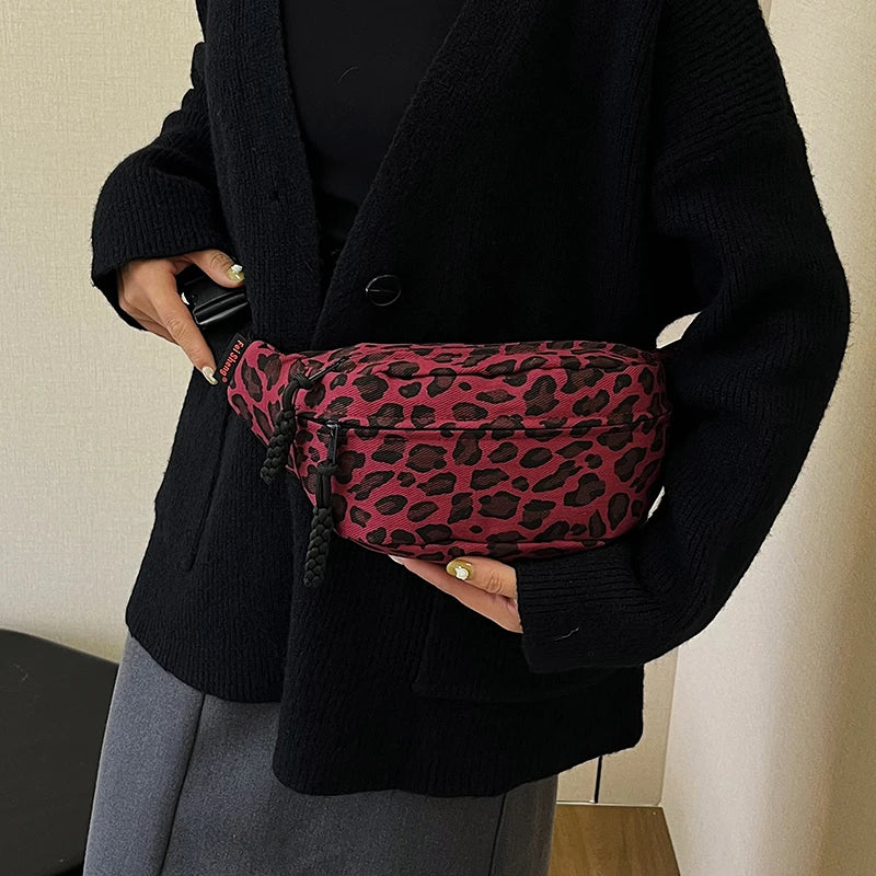 Leopard Print Waist Bag Fashion Fanny Pack Phone Purse