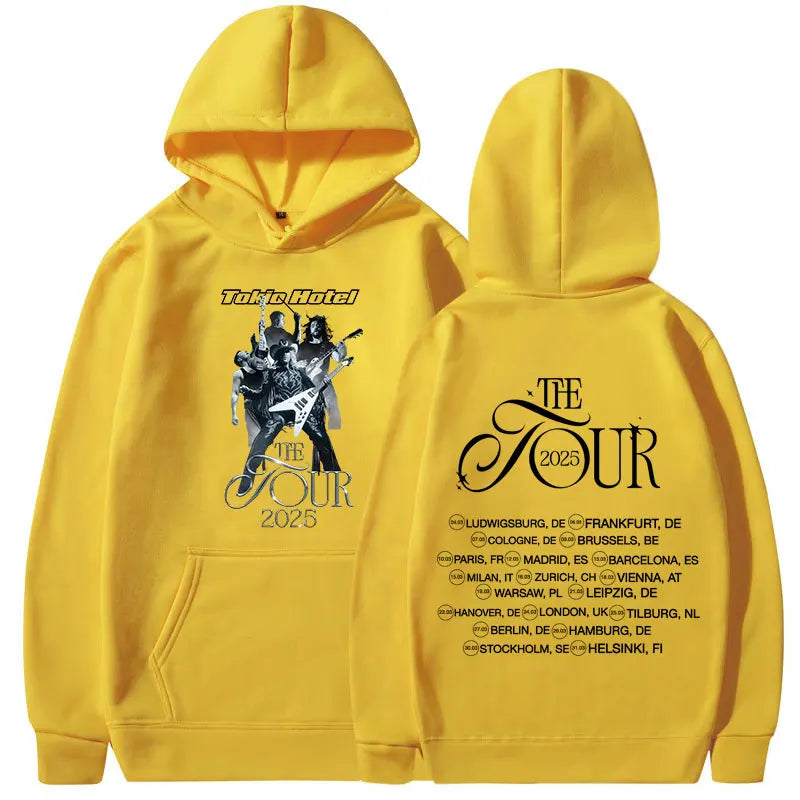 Tokio Hotel Hoodie 2025 Concert Tour Oversized Sweatshirt