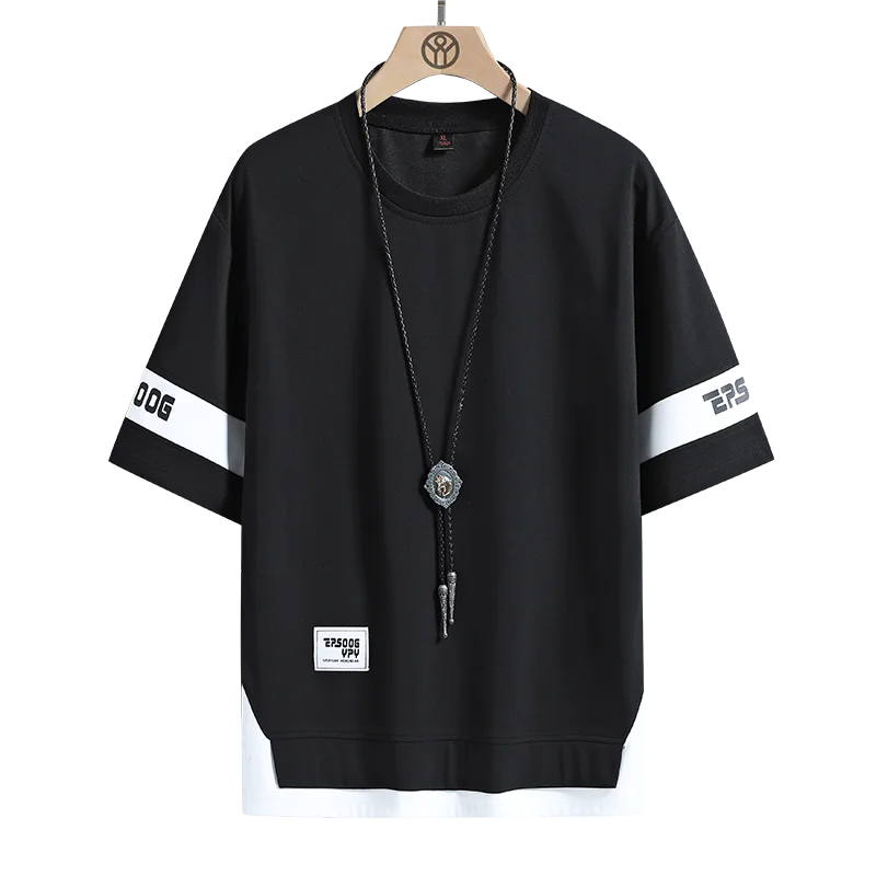 Men Streetwear T-Shirt Hip Hop Loose Summer Tee