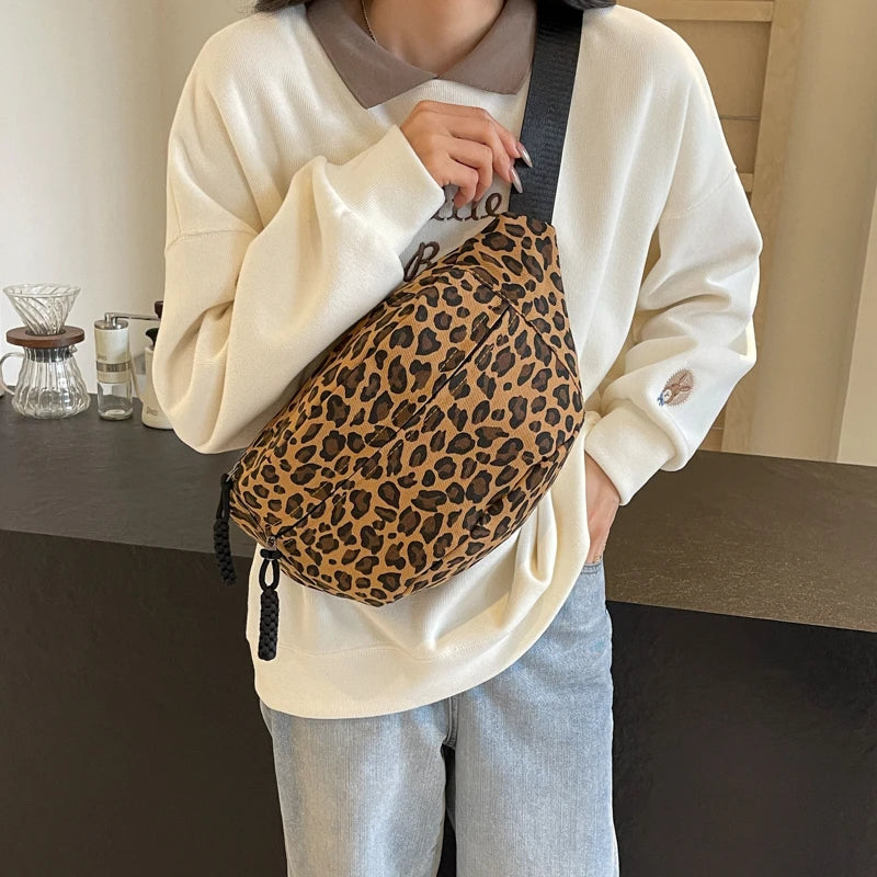 Leopard Print Waist Bag Fashion Fanny Pack Phone Purse