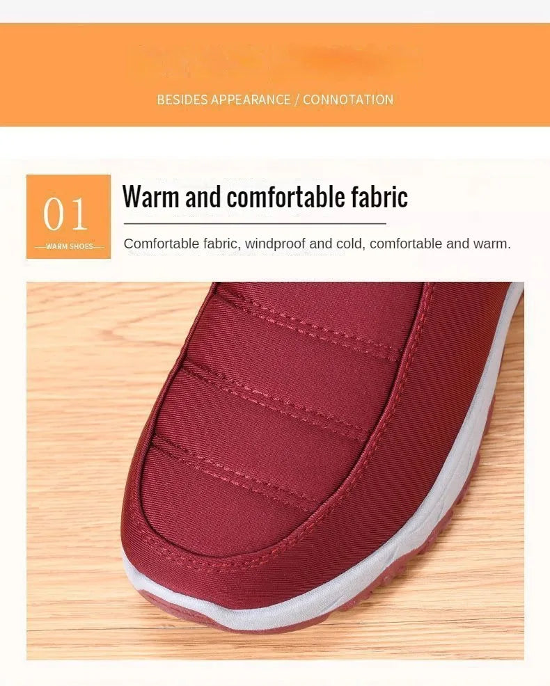 Men Winter Shoes Casual Cotton Warm Chunky Sole Shoes
