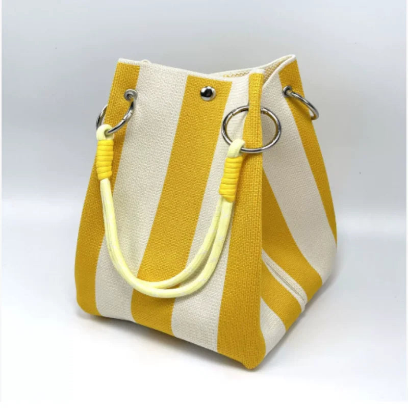 Multicolor Handbag Retro Large Capacity Tote Bag