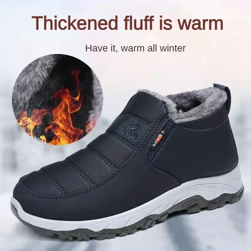 Men Winter Shoes Casual Cotton Warm Chunky Sole Shoes