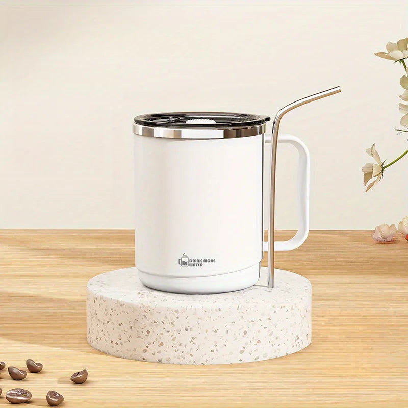 Stainless Steel Mug with Lid Large Capacity Coffee Cup