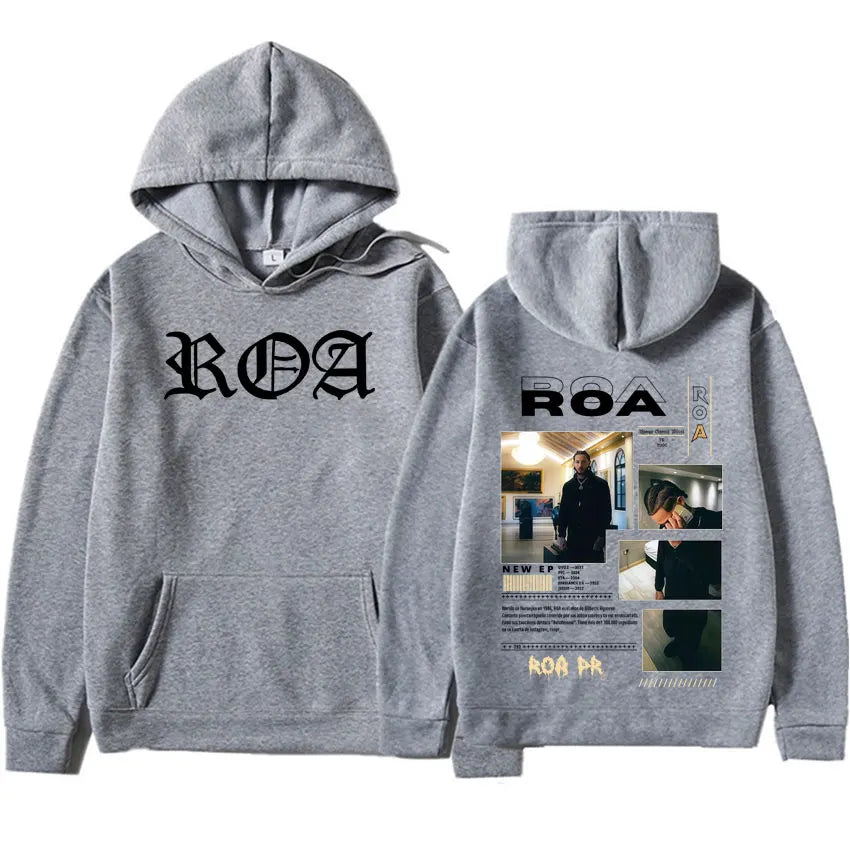 Hip Hop Hoodie Rapper Roa Tour Oversized Sweatshirt